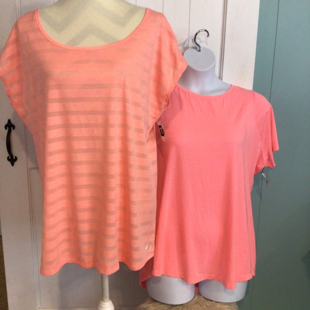 (2) Zelos Curvy & Athletic Works Activewear Tops